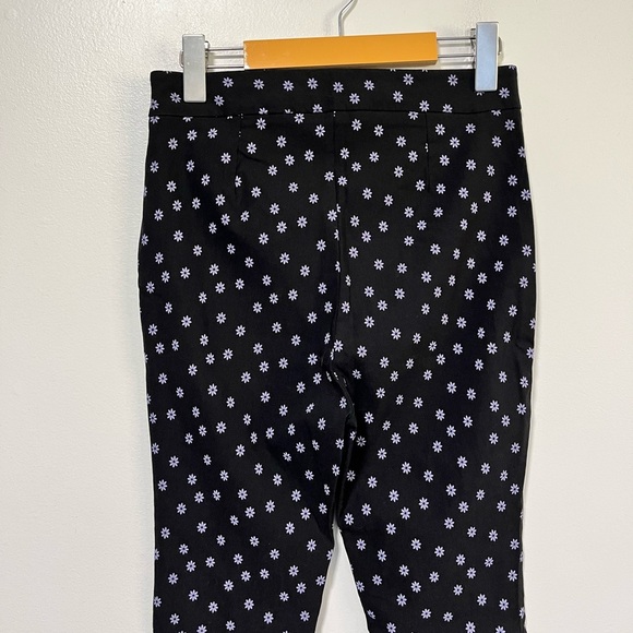 Zara Black Floral Skinny Pants - Size M - Picture 11 of 12